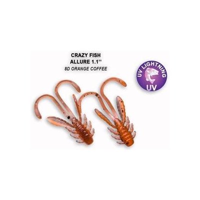 Crazy Fish Allure 2,7 cm 8D Orange coffee 10 ks – Zbozi.Blesk.cz