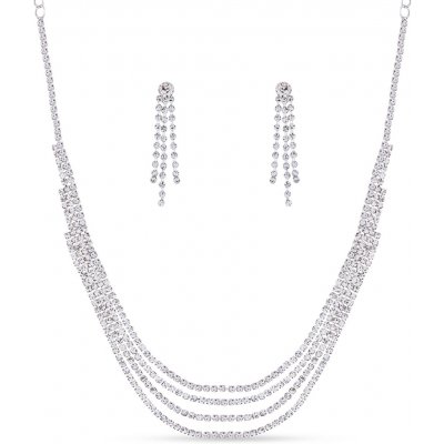 Biju Štrasový set 10 0030 náušnice + náhrdelník 10_0030 – Hledejceny.cz