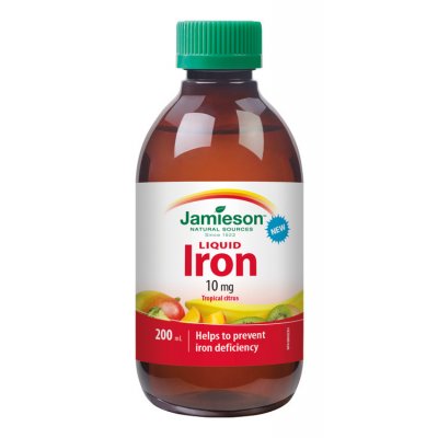 Jamieson Iron Liquid, Tekuté železo, 10 mg, 200 ml – Hledejceny.cz
