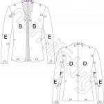 Dámský střih v el. formátu, Sako, Lady Easy - 3XL (A0) profi tisk – Sleviste.cz