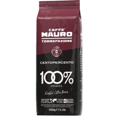 Caffé Mauro Centopercento zrnková 6 x 1 kg – Hledejceny.cz