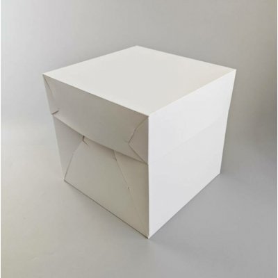 Dortisimo Dortová krabice na patrový dort JOY bílá nepromastitelná (30 x 30 x 30 cm) – Zboží Dáma