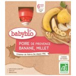 Babybio kapsička Hruška banán proso 4 x 90 g – Sleviste.cz