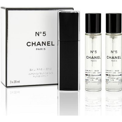 Chanel No 5 Eau Premiere EDP plnitelný 20 ml + EDP náplň 2 x 20 ml dárková sada – Zboží Mobilmania