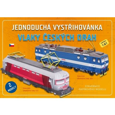 Jednoduchá vystřihovánka Vlaky Českých drah – Zboží Dáma