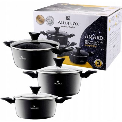 Valdinox Sada hrnců Amaro hliníková 6 ks