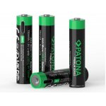 PATONA nabíjecí baterie AAA/LR03 Li-Pol 500mAh 1,5V s USB-C nabíjením, 4ks v balení – Zboží Živě