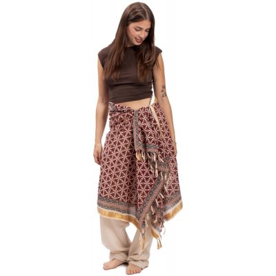 Sarong / šátek JALA / bordó ornament II. – Zbozi.Blesk.cz