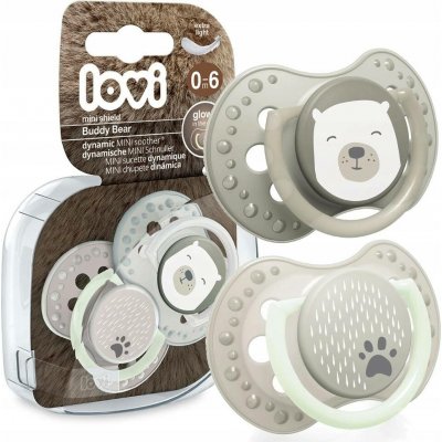 Lovi Šidítko dynamické silikon Buddy Bear 2 ks – Zboží Dáma
