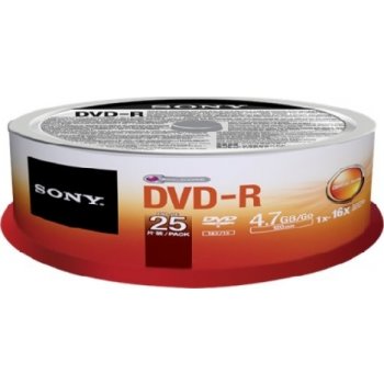 Sony DVD-R 4,7GB 16x, spindle, 25ks (25DMR47SP)
