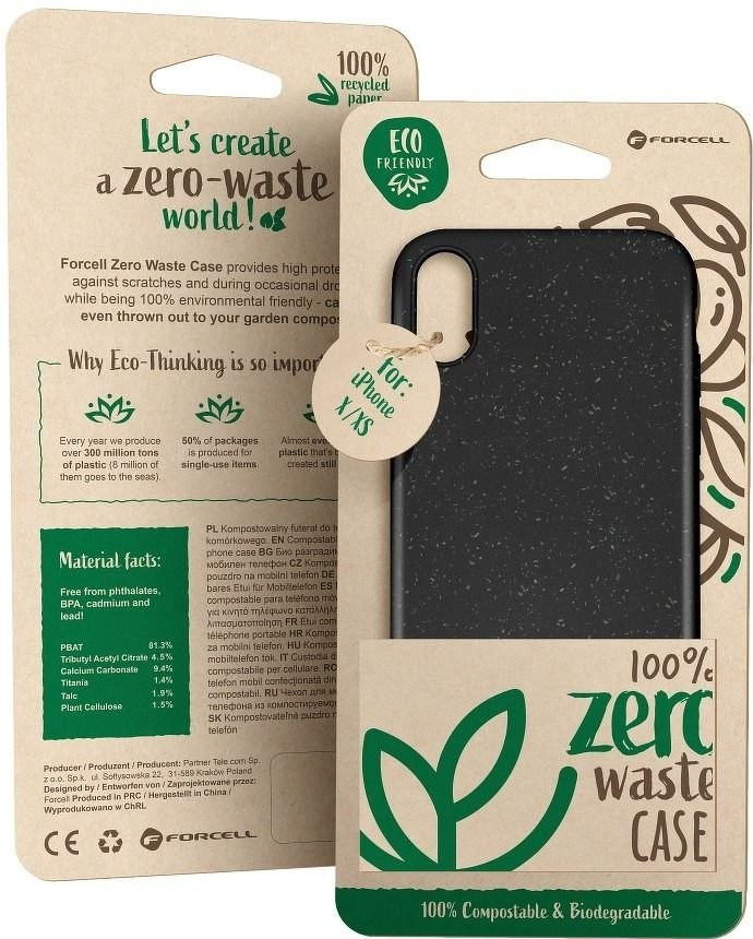 Pouzdro Forcell BIO Zero Waste Samsung Galaxy S21 Ultra černé