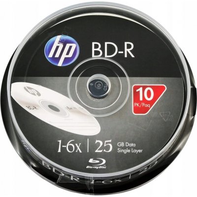 HP BD-R 25GB 6x, cakebox, 10ks (BRE000713) – Sleviste.cz