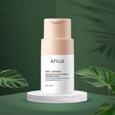 ANUA RICE ENZYME BRIGHTENING CLEANSING POWDER rozjasňující čistící prášek s rýžovými enzymy 40 g – Zboží Dáma