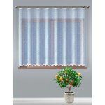 Hotová záclona nebo balkonový komplet, Loreta, bílá 250 x 120 cm – Zboží Mobilmania