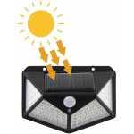 Venkovní solární nástěnné světlo 100LED detektor pohybu – Zboží Mobilmania