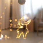 ACA DECOR LED Vánoční santa do okna teplá bílá barva IP20 3xAAA přísavka – Hledejceny.cz
