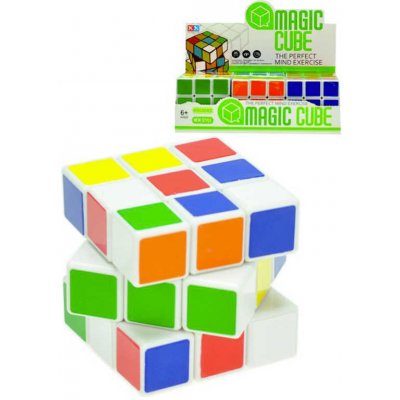 Kostka Rubikova dětský hlavolam 6cm Magic Cube bílá plastová – Sleviste.cz