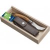 Nůž Opinel N8 inox houbařský set dřevěný box