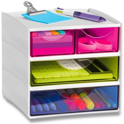 CEP MyCube Happy zásuvkový box 4 zásuvky vícebarevný 1032110811 – Hledejceny.cz