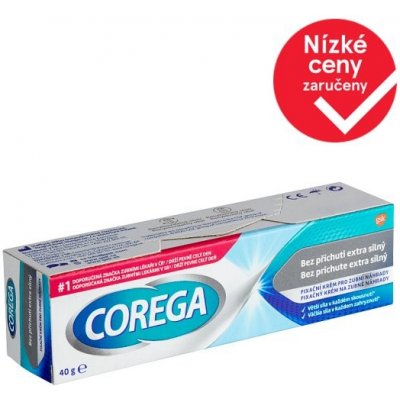 Corega Fixační krém Original extra silný pro pevnou fixaci zubní náhrady bez příchuti 40g – Zboží Mobilmania