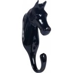 HKM Věšák ve tvaru hlavy koně černý – Zboží Mobilmania