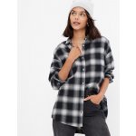 GAP 450480-01 Teen flanelová košile kostka organic černá – Zbozi.Blesk.cz