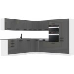 Belini B1 Premium Full Version 540 cm Šedý lesk s pracovní deskou JANE INF JANE/0/WT/S/B/ – Zboží Mobilmania