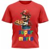 Dětské tričko Super Mario Pizza černá