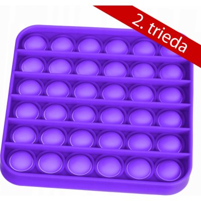 Pop It Praskající bubliny silikon čtverec fialová – Zboží Mobilmania