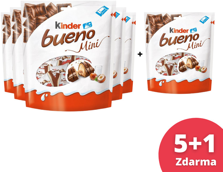 Ferrero Kinder Bueno Mini 6x108 g od 325 Kč - Heureka.cz