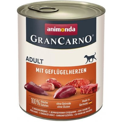 Animonda GranCarno Adult Dog drůbeží srdce 0,8 kg – Zboží Mobilmania