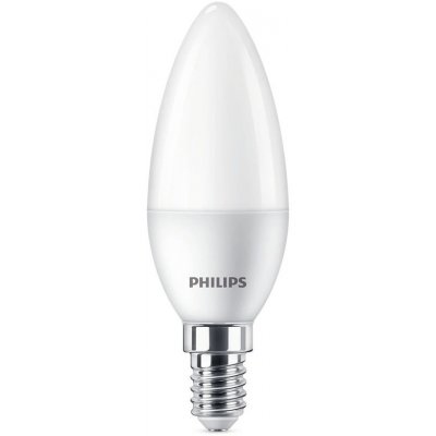 Philips svítidla žárovka LED svíčka, 5W, E14, studená bílá – Zboží Mobilmania