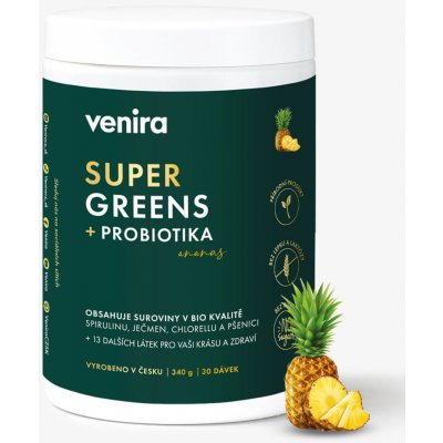 Venira super greens + probiotika ananas 340 g – Hledejceny.cz