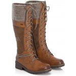 Rieker šněrovací kozačky s membránou hnědé Z0442-24 – Zboží Dáma