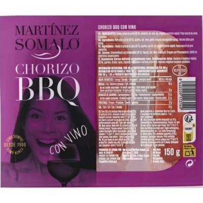 Martínez Somalo Chorizo BBQ čerstvé s vínem 150 g – Sleviste.cz