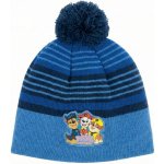 Setino · Chlapecká zimní pletená čepice s bambulí a beránkem Tlapková patrola Světle modrá – Zboží Mobilmania