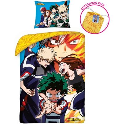 Halantex povlečení Moje hrdinská akademie My hero academia bavlna 70x90 140x200 – Zboží Mobilmania