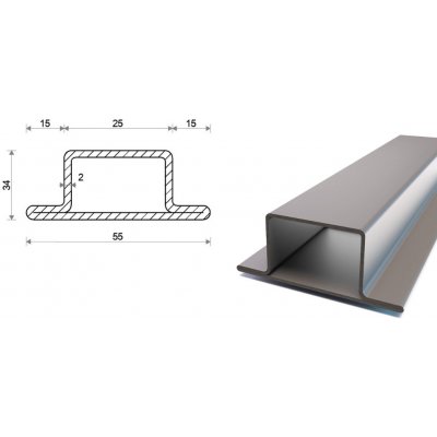 Praporkový jekl T 55x34x25x2 – Hledejceny.cz