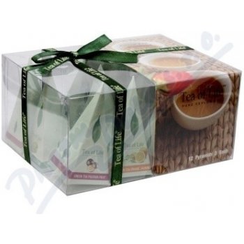 Tea of Life Zelený čaj dárková kolekce 4 příchutě pyramid 12 ks