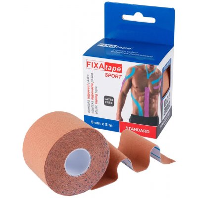FIXAtape Sport Standard kinesiology elastická tejpovací páska tělová 1 ks 5cm x 5m – Zboží Mobilmania