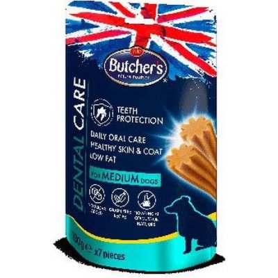 Butcher's Dog pochoutka Dental Care pro stř. plem.180 g – Zboží Mobilmania