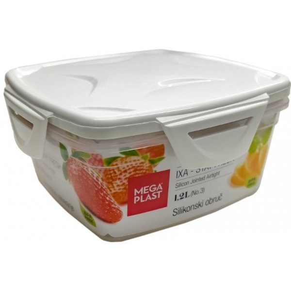 Dóza na potraviny Mega Plast Box IXA Premium 17 x 17 x 8 cm ,5 1,2 l