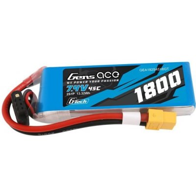 Gens ace Baterie GensAce G-Tech LiPo 1800mAh 7,4V 45C 2S1P XT60 – Hledejceny.cz