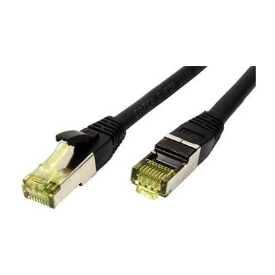 Roline 21.15.0750 S/FTP patch, kat. 6a, venkovní, TPE, LSOH, 0,5m, černý – Zboží Živě