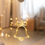 ACA DECOR LED Vánoční zvoneček do okna teplá bílá barva IP20 3xAAA přísavka – Hledejceny.cz