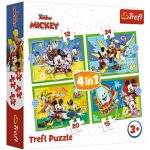 Trefl 4v1 Mickey Mouse mezi přáteli 34616 12 15 20 a 24 dílků – Zbozi.Blesk.cz