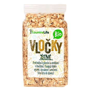 Country Life Vločky žitné Bio 250 g