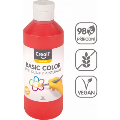 Creall Temperová barva 250 ml světle červená – Zboží Mobilmania