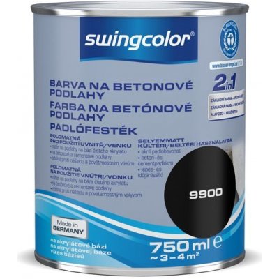 Swingcolor Barva na beton 2v1 0,75 l černá – Zbozi.Blesk.cz
