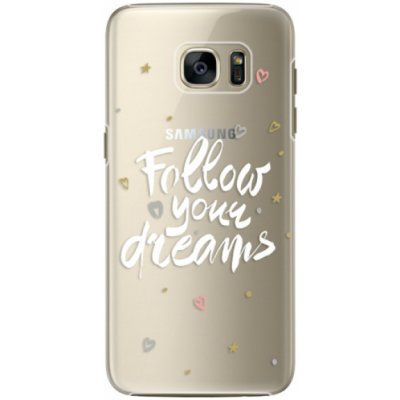 Pouzdro iSaprio Follow Your Dreams Samsung Galaxy S7 Edge bílé